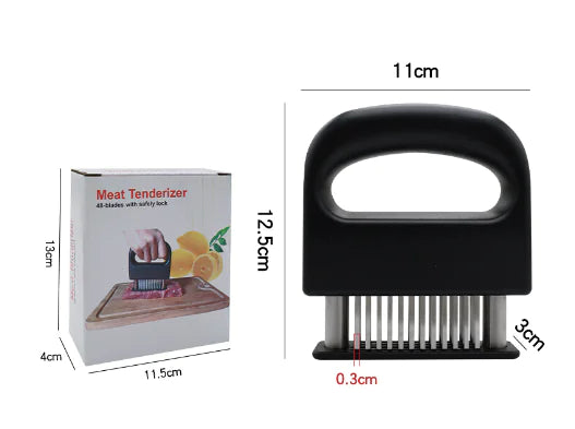 48-Blade Ergonomic Meat Tenderizer